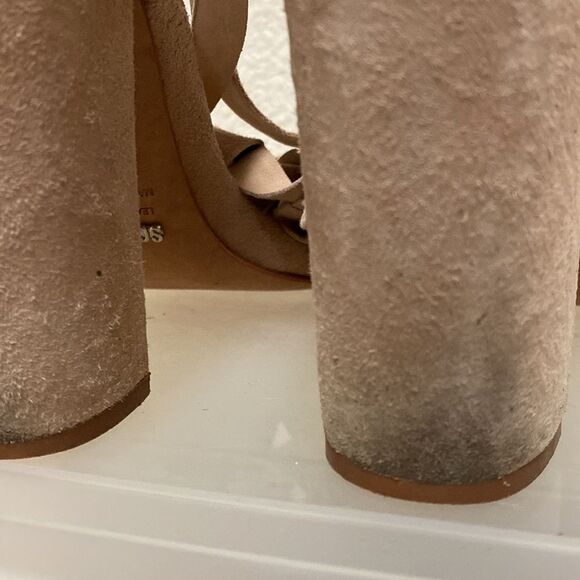 Schutz Suede Wrap Heels Size 8 - Picture 8 of 9